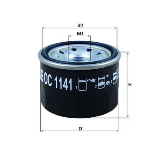 Mahle Engine Oil Filter fits BMW G 2016-2017