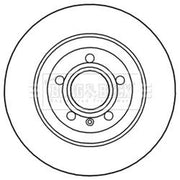 Borg & Beck Rear Brake Discs & Pads fits Audi A6 Allroad C6 2006-2011 2.7 3.0