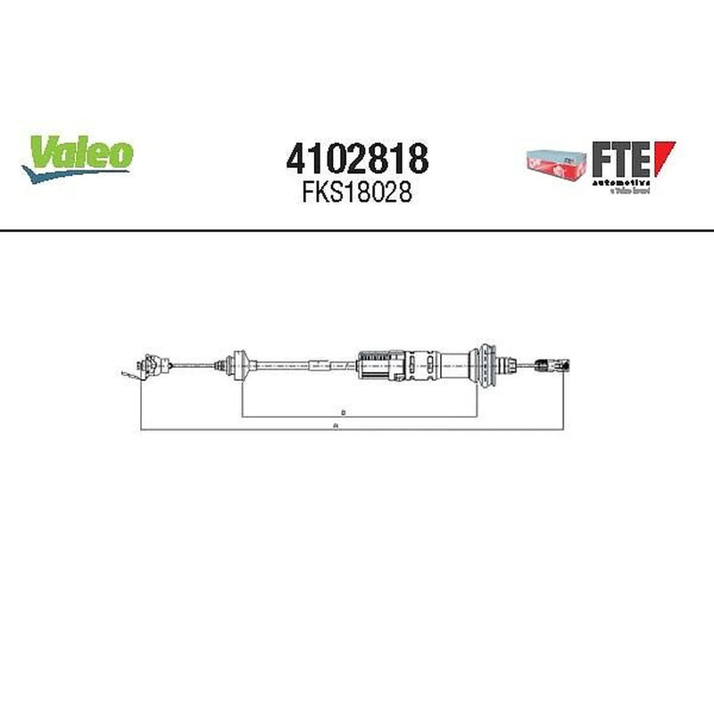 Valeo Clutch Control Cable Pull 4102818