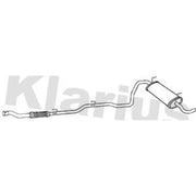 Klarius Box With Tail Pipe Rear fits Fiat Panda 2004 on 1.2