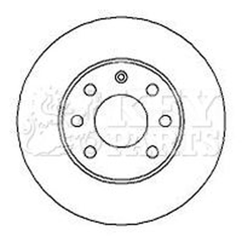 Key Parts 2 x Vented Front Brake Discs KBD4252-x2