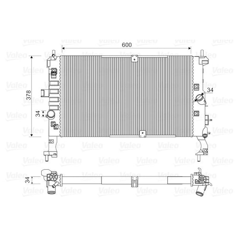 Valeo Engine Radiator 734386
