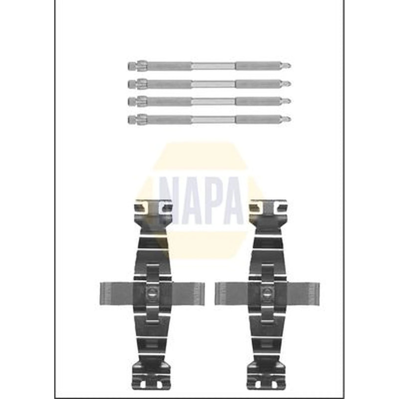 NAPA Brake Pad Accessory Fitting Kit Front fits Audi A6 C7 2014-2018 2.0 2.8 3.0