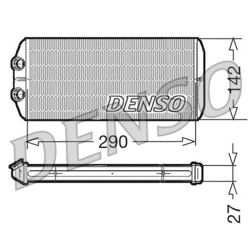 Denso Heater Matrix Core Heat Exchanger fits Citroën Berlingo Multispace