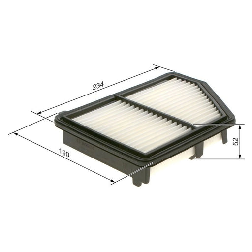 Bosch Engine Air Filter fits Honda Civic X 2016-2022 1.6