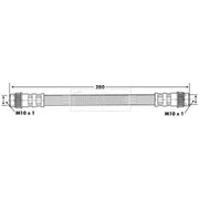 Borg & Beck Brake Hydraulic Hose Line inner BBH6765