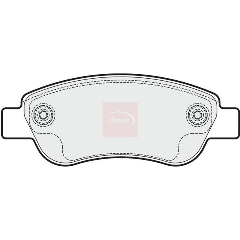 Apec Front Brake Pad Set fits Toyota Aygo 2014 on 1.0