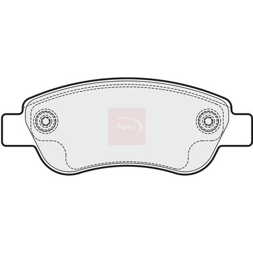 Apec Front Brake Pad Set fits Toyota Aygo 2014 on 1.0