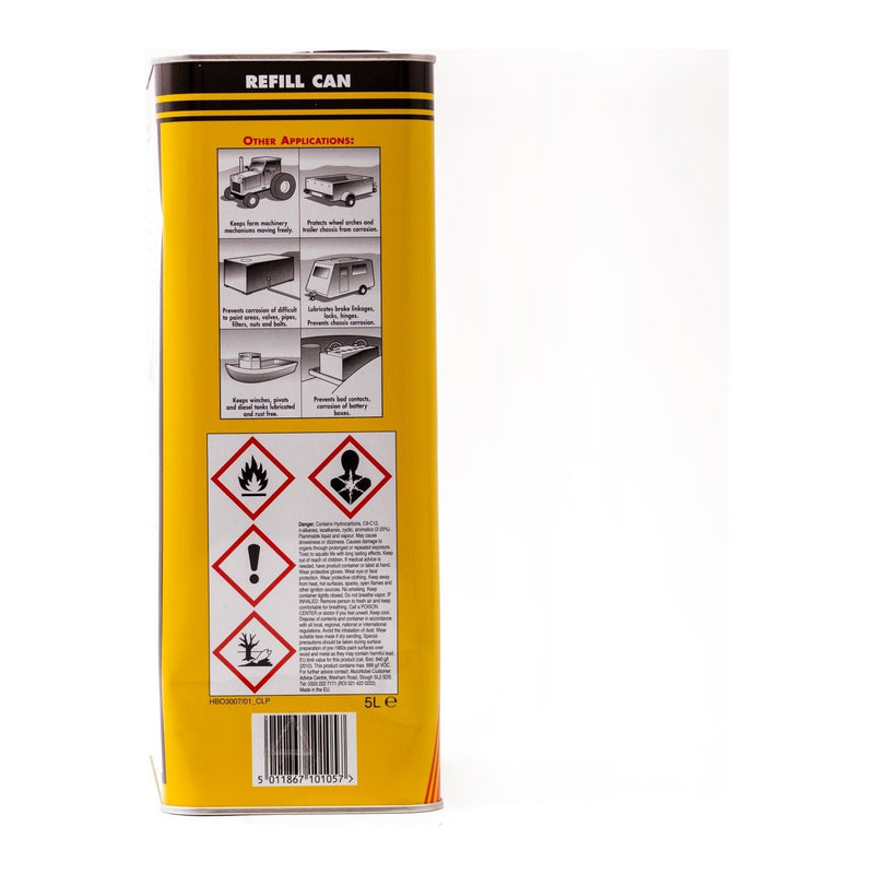 Waxoyl Rust Treatment Refill Can - Black - 5 Litre Waxoyl - Dynamic Drive