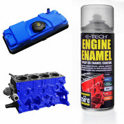 E-Tech Blue Engine Enamel Spray On 400ml Heat Resistant High Temp Paint E-Tech - Dynamic Drive