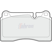 Fahren Front & Rear Pads fits Land Rover Range Rover 2002-2012 4.2 4.4