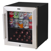 Baridi 50L Tabletop Drinks Fridge Mini Beer Cooler Glass Door Stainless Steel Baridi  - Dynamic Drive