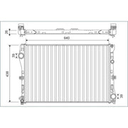 Valeo Engine Radiator 701142