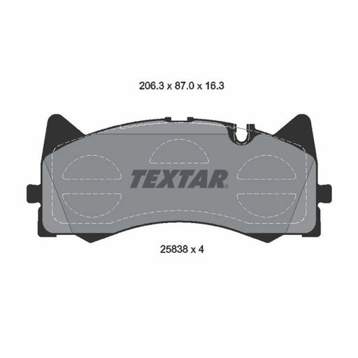 Textar Front Brake Pad Set 2583801