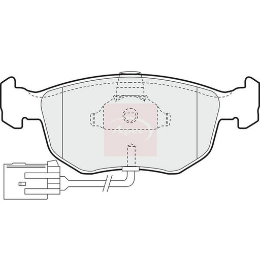 Apec Front Brake Pad Set fits Ac Ace 1995-2000 4.6 4.9