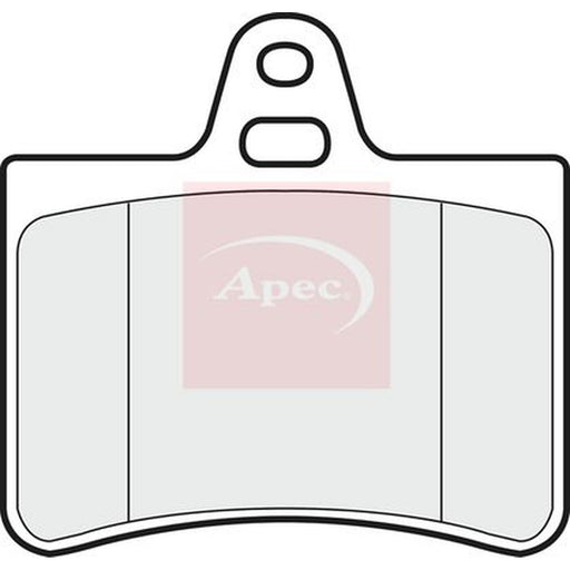 Apec Rear Brake Pad Set fits Citroën C5 I 2001-2004 1.8 2.0 2.2 3.0