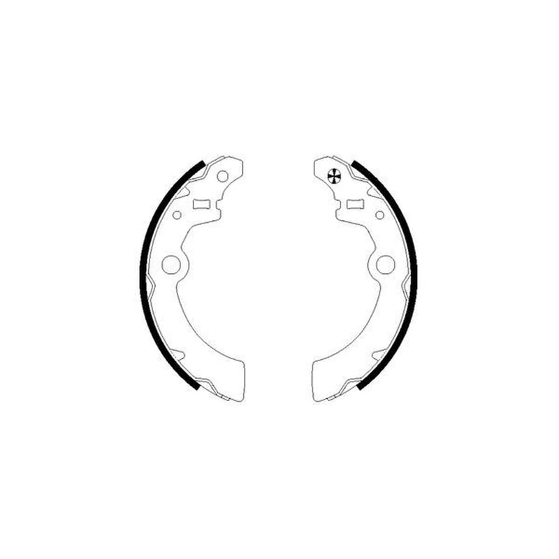 Mintex Brake Shoe Set Axle Kit fits Suzuki Alto VI 2002-2008 1.1