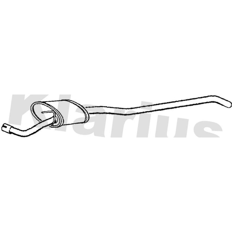 Klarius Box With Centre Pipe (Rh) Centre right VL372V 852191 VL372V