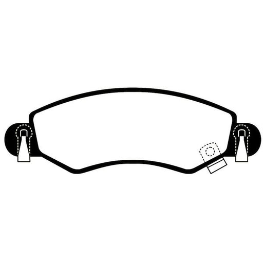 Abtex Front Brake Pad Set fits Opel Agila A 2000-2007 1.0 1.2 1.3