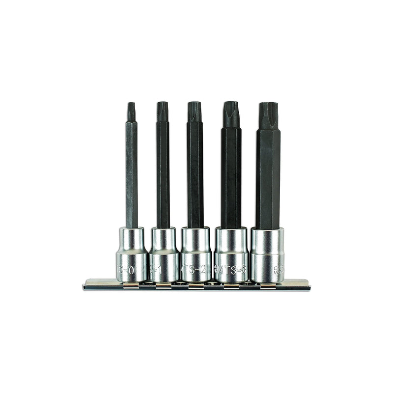 Laser Mortorq Socket Bit Set 3/8"D 5pc 7608 Laser - Dynamic Drive