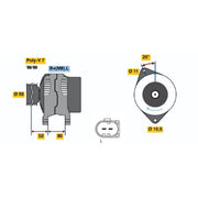 Bosch Car Alternator 12V