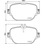 DON Rear Brake Pad Set fits Mercedes-Benz Cls 2017 on 257.359