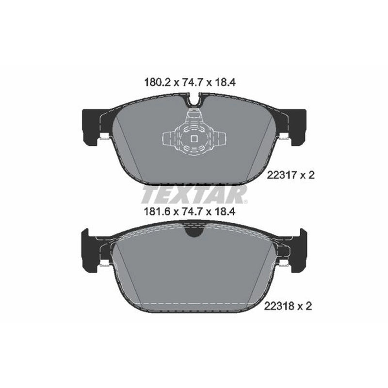 Textar Front Brake Pad Set 2231701