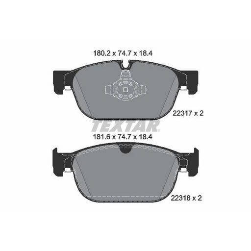 Textar Front Brake Pad Set 2231701
