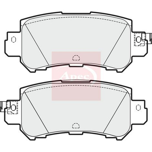 Apec Rear Brake Solid Discs & Pads fits Mazda CX-5 2011-2017 2.0 2.2