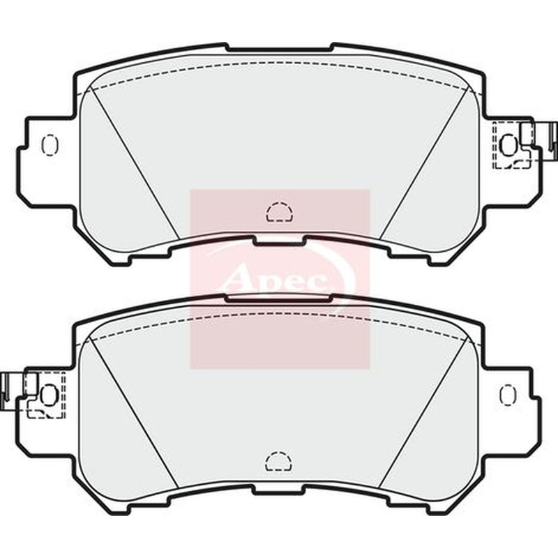 Apec Front & Rear Pads fits Mazda CX-5 2011-2017 2.0 2.2