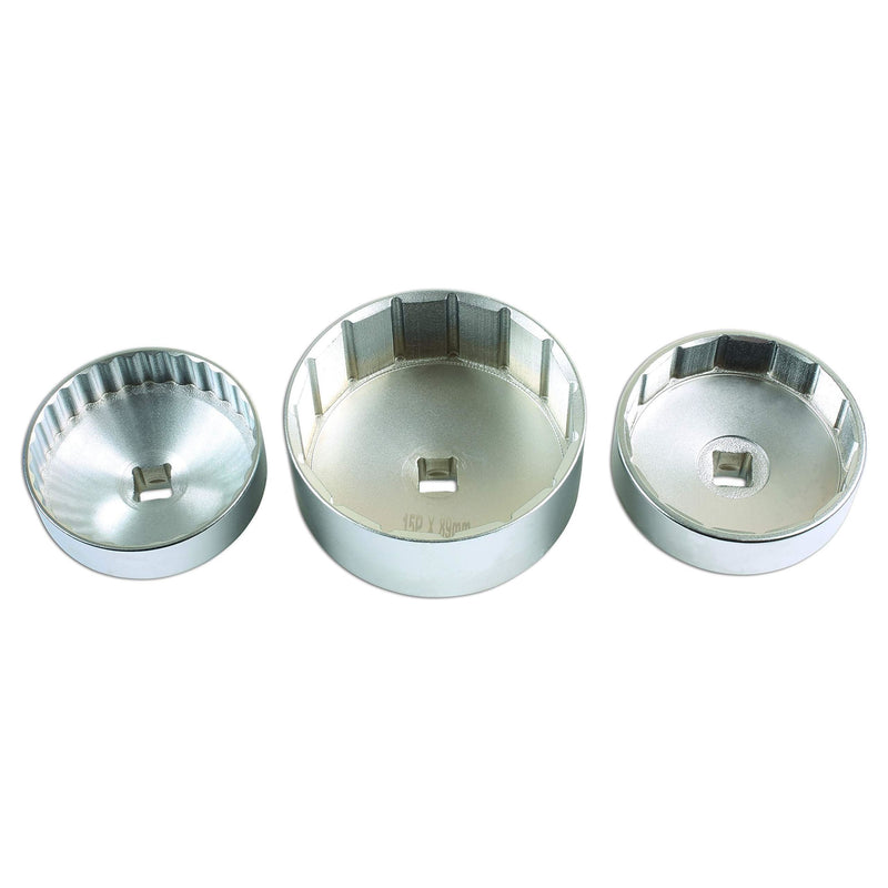 Laser Oil Filter Wrench Set 3pc - for JLR 7527 Laser - Dynamic Drive