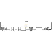 NAPA Brake Hydraulic Hose Line Front NBH1237