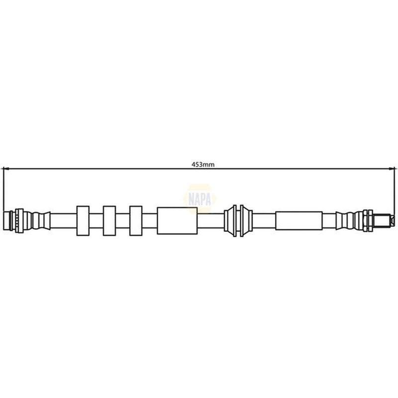 NAPA Brake Hydraulic Hose Line Front NBH1237