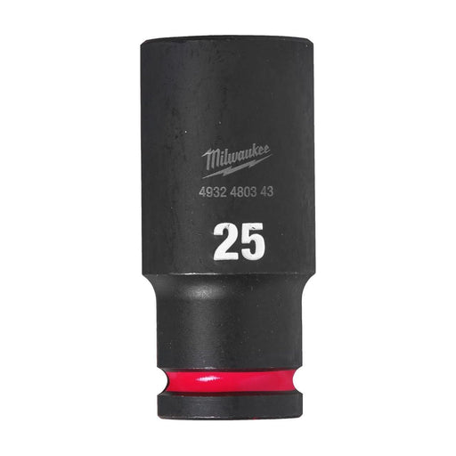 Milwaukee Hex Socket Shw 1/2 Deep 25Mm-1Pc 4932480343 Milwaukee - Dynamic Drive