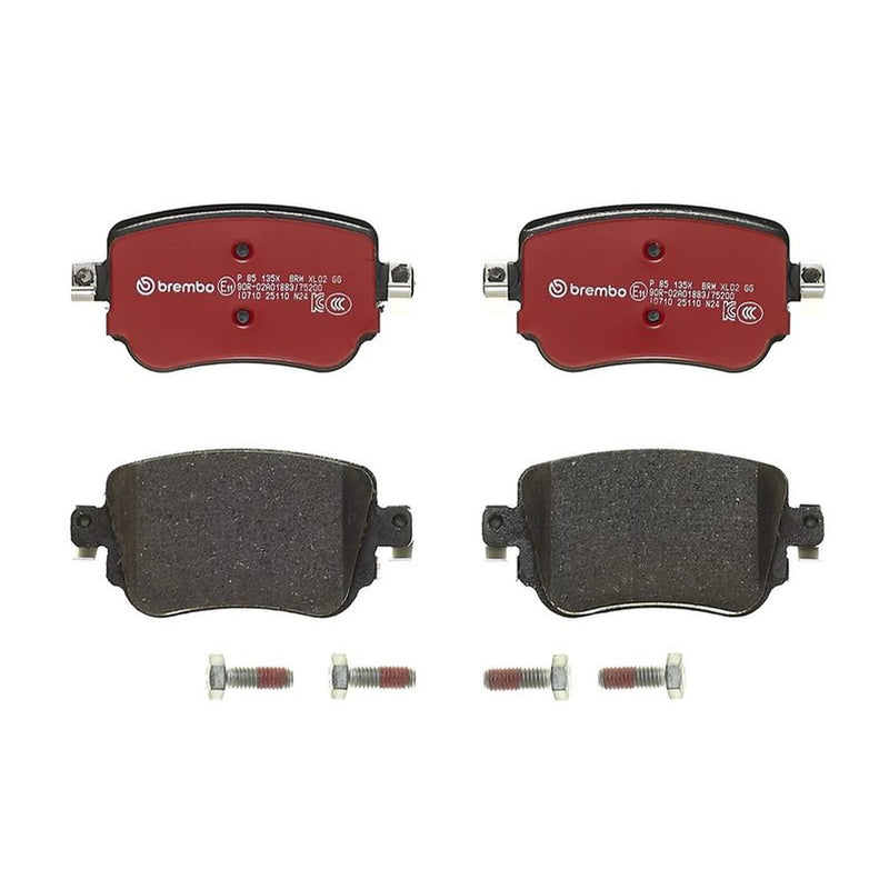 Brembo 4 x Rear Brake Pad Set fits Audi A1 2011-2018 1.0 1.4 1.8 2.0