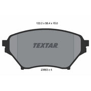 Textar Front Brake Pad Set 2386301