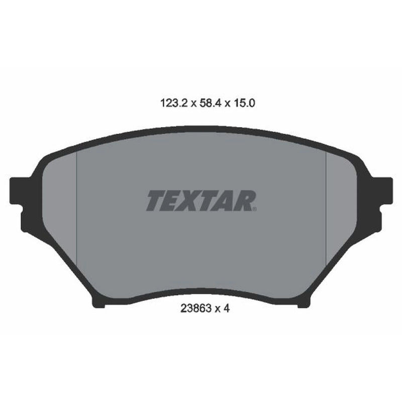 Textar Front Brake Pad Set 2386301