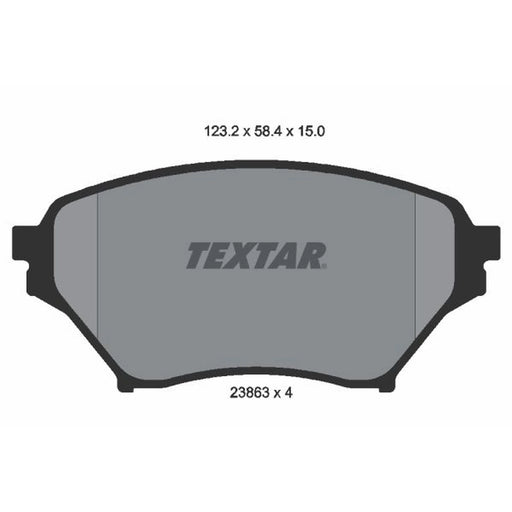Textar Front Brake Pad Set 2386301