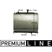 Mahle Engine Radiator fits Kia Rio II 2005-2011 1.5