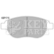 Key Parts 4 x Front Brake Pad Set fits Citroën Berlingo First 1999-2011 1.6 2.0