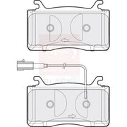 Apec Black Front Brake Pad Set fits Alfa Romeo Giulia 2016 on 2.0