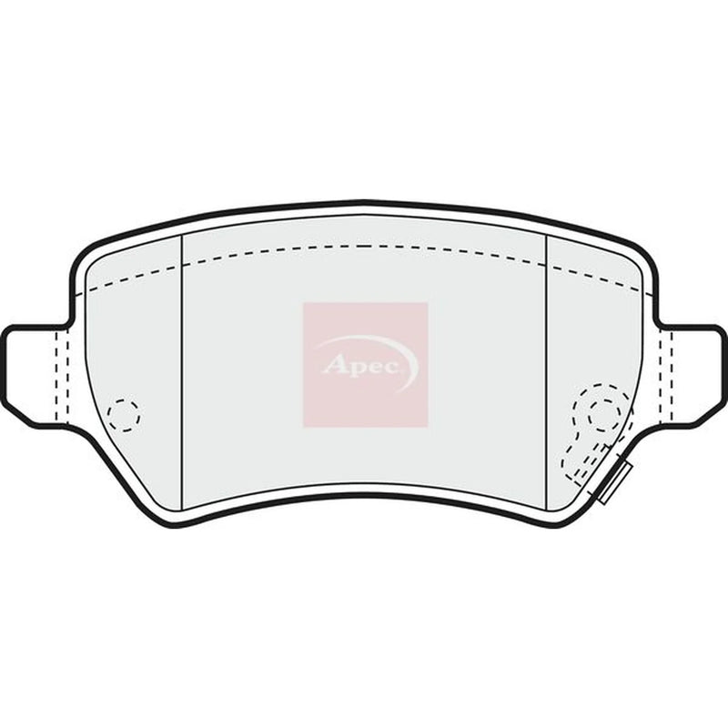 Apec Rear Brake Pad Set PAD1286