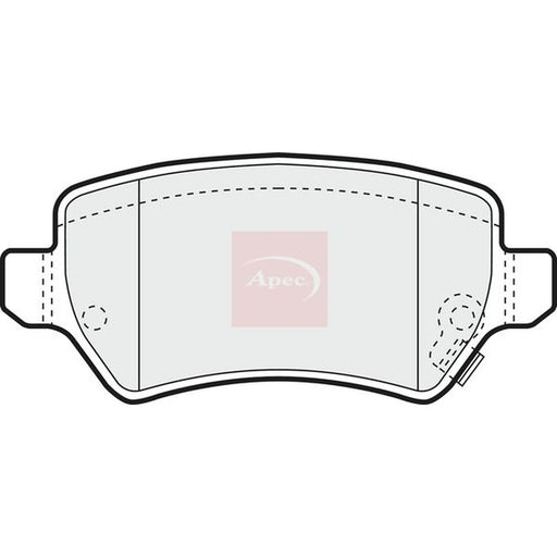 Apec Rear Brake Pad Set PAD1286