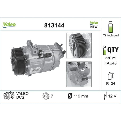 Valeo Air Conditioning Compressor 813144