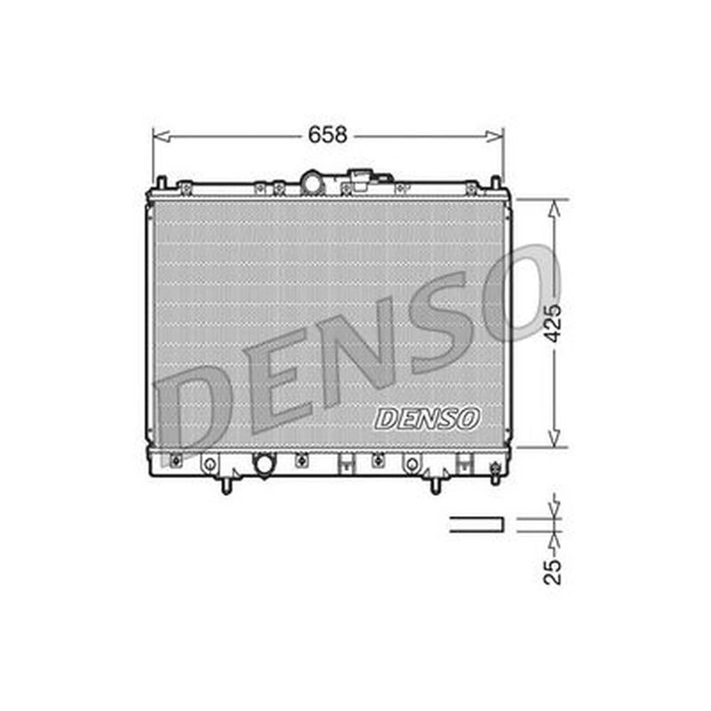 Denso Engine Radiator fits Mitsubishi Shogun Pinin I 2001-2007 1.8