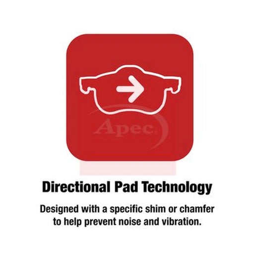 Apec Front Brake Pad Set PAD2552