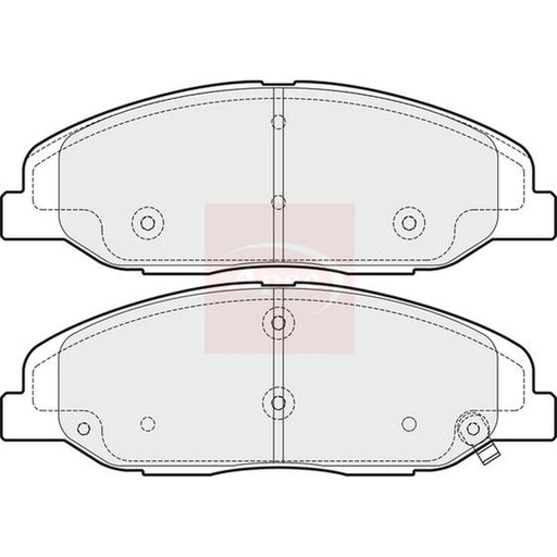 Apec Front Brake Pad Set fits Cadillac Cts 2008-2013 2.8 3.0 3.6