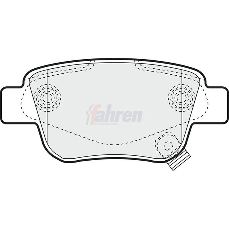 Fahren Rear Brake Vented Discs & Pads fits Toyota Vellfire 2008-2014 2.4 3.5