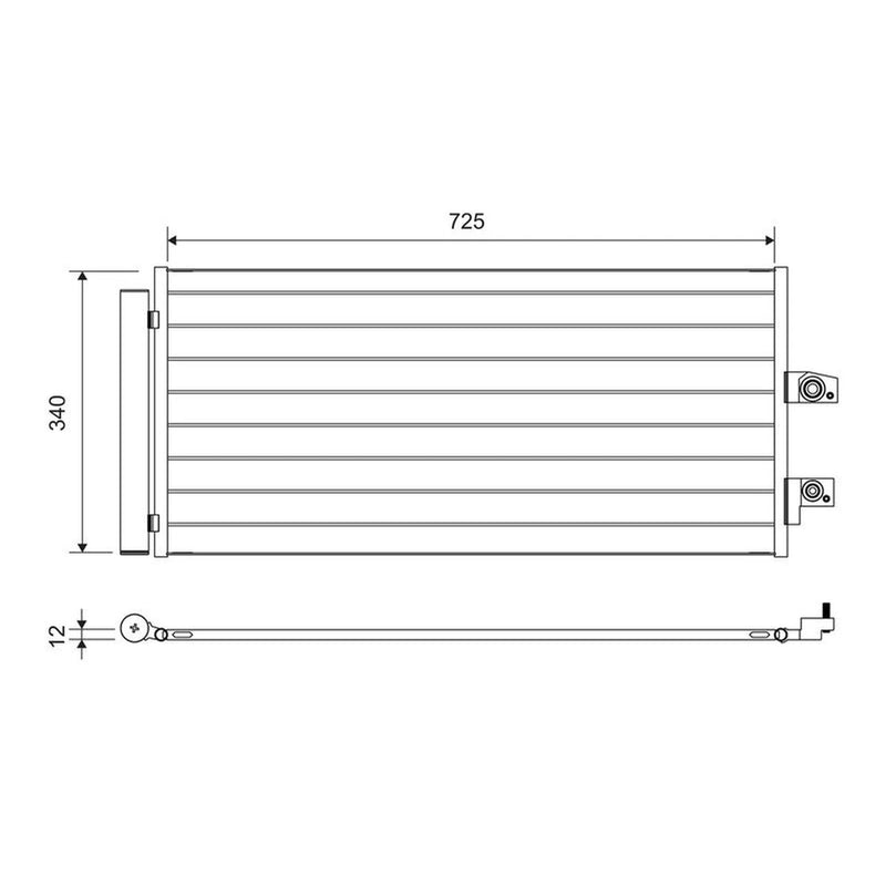 Valeo Air Conditioning Condenser 822749