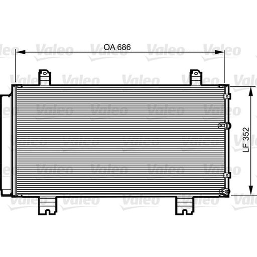 Valeo Air Conditioning Condenser 814226